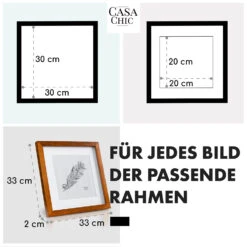 Bristol Bilderrahmen Glasscheibe 30 X 30 Cm Mit Passepartout Echtholz -kitchentools Verkäufe 10039323 de 0005 usp