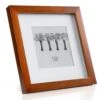 Bristol Bilderrahmen Glasscheibe 20 X 20 Cm Mit Passepartout Echtholz