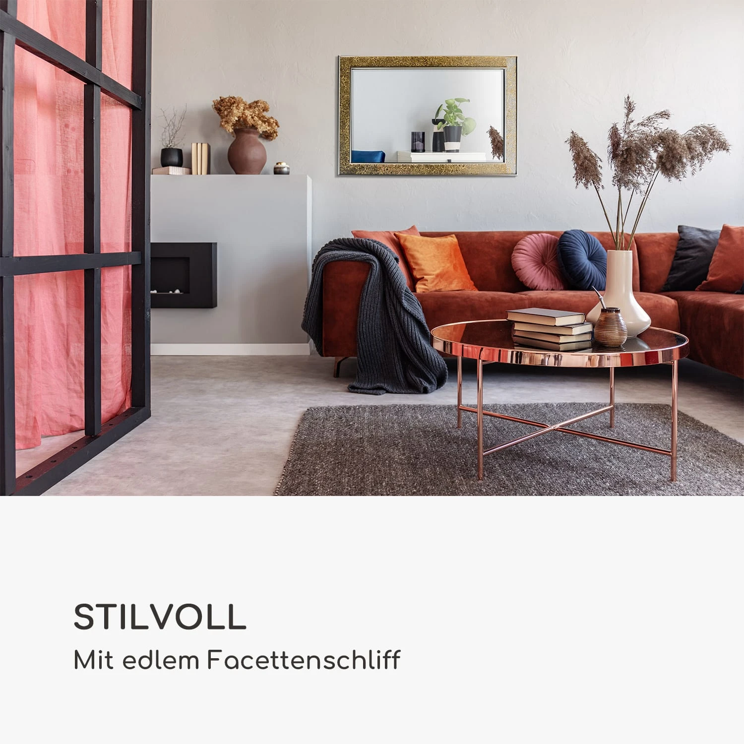 Watford Wandspiegel 90 X 60 Cm Echtholz Glasfliesen Mit Mosaikeffekt 5 Watford Wandspiegel 90 X 60 Cm Echtholz Glasfliesen Mit Mosaikeffekt - Image 3