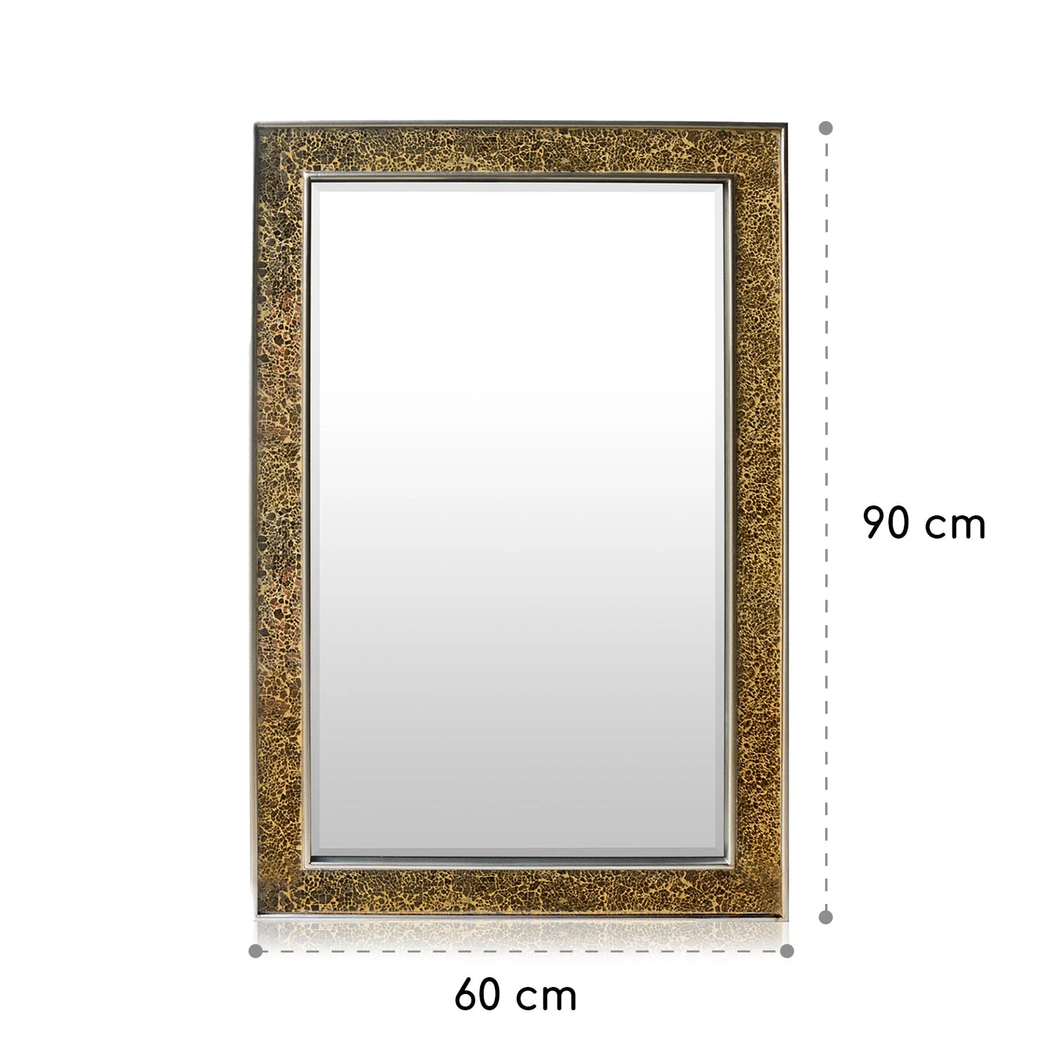 Watford Wandspiegel 90 X 60 Cm Echtholz Glasfliesen Mit Mosaikeffekt 9 Watford Wandspiegel 90 X 60 Cm Echtholz Glasfliesen Mit Mosaikeffekt - Image 7