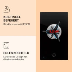 Trifecta 1 Gaskochfeld 1-flammig Starkbrenner Glaskeramik 11 Trifecta 1 Gaskochfeld 1-flammig Starkbrenner Glaskeramik -kitchentools Verkäufe 10039420 de 0003 logo