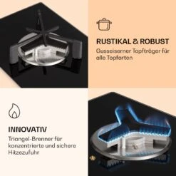 Trifecta 1 Gaskochfeld 1-flammig Starkbrenner Glaskeramik 12 Trifecta 1 Gaskochfeld 1-flammig Starkbrenner Glaskeramik -kitchentools Verkäufe 10039420 de 0004 logo