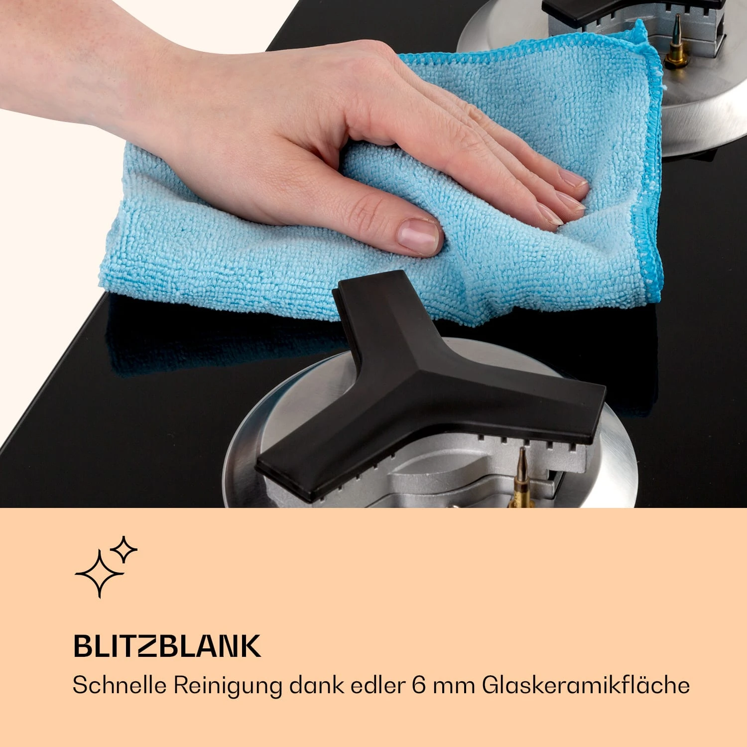 Trifecta 1 Gaskochfeld 1-flammig Starkbrenner Glaskeramik 8 Trifecta 1 Gaskochfeld 1-flammig Starkbrenner Glaskeramik – Bild 6