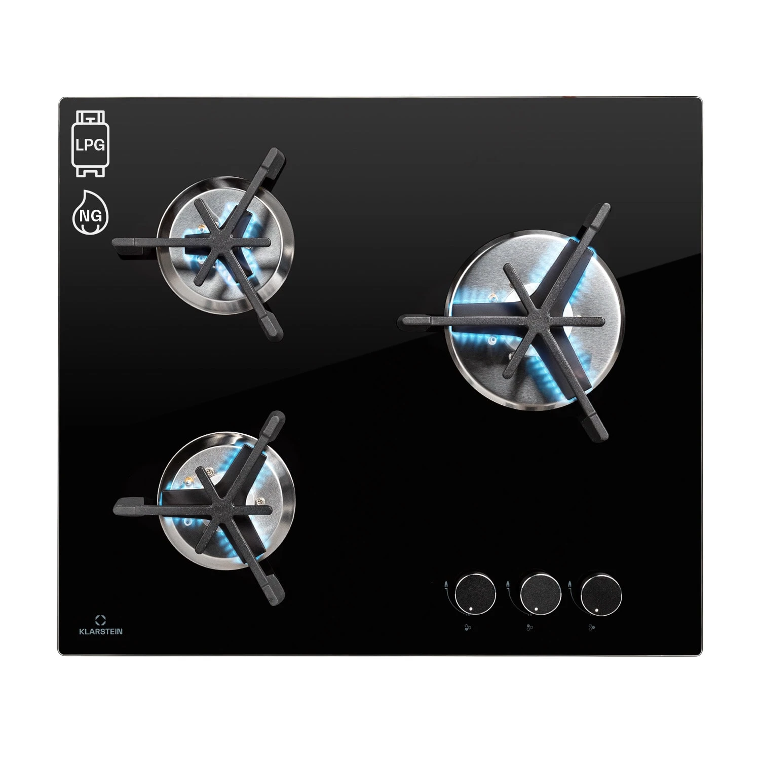 Trifecta 3 Gaskochfeld 3-flammig Gusseisen Glaskeramik 3 Trifecta 3 Gaskochfeld 3-flammig Gusseisen Glaskeramik