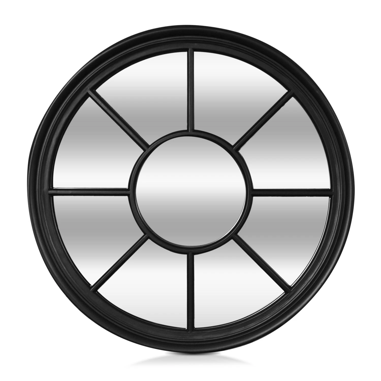 Leeds Wandspiegel Echtholzrahmen Rund Ø 90 Cm 3 Leeds Wandspiegel Echtholzrahmen Rund Ø 90 Cm