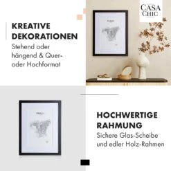 Bristol Bilderrahmen Glasscheibe 30 X 40 Cm Mit Passepartout Echtholz -kitchentools Verkäufe 10039484 de 0003 usp