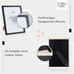 Bristol Bilderrahmen Glasscheibe 30 X 40 Cm Mit Passepartout Echtholz -kitchentools Verkäufe 10039484 de 0004 usp