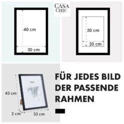 Bristol Bilderrahmen Glasscheibe 30 X 40 Cm Mit Passepartout Echtholz -kitchentools Verkäufe 10039484 de 0005 usp