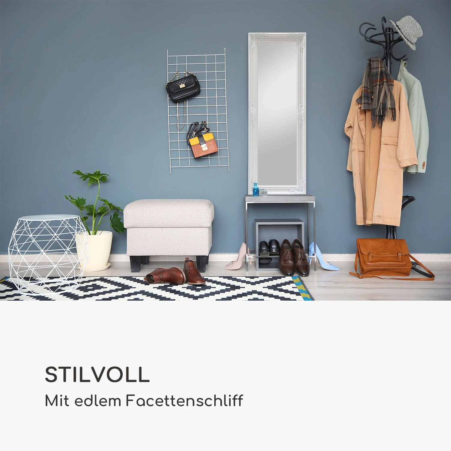 Ashford Standspiegel Massivholzrahmen Rechteckig 130 X 45 Cm 5 Ashford Standspiegel Massivholzrahmen Rechteckig 130 X 45 Cm - Image 3