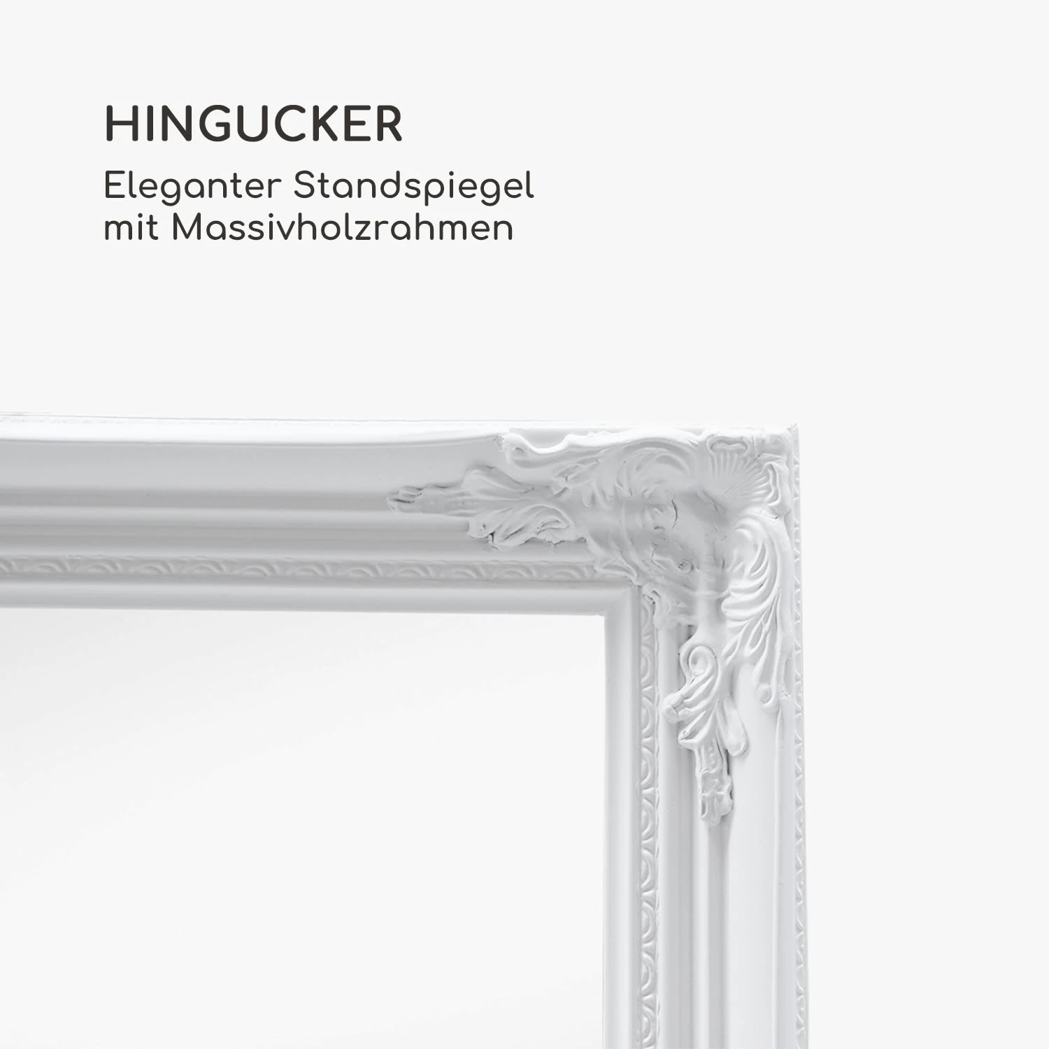 Ashford Standspiegel Massivholzrahmen Rechteckig 130 X 45 Cm 6 Ashford Standspiegel Massivholzrahmen Rechteckig 130 X 45 Cm - Image 4