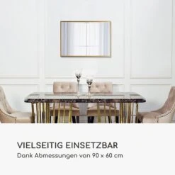 Croxley Wandspiegel Metallrahmen Rechteckig 90 X 60 Cm -kitchentools Verkäufe 10039497 de 0003 logo