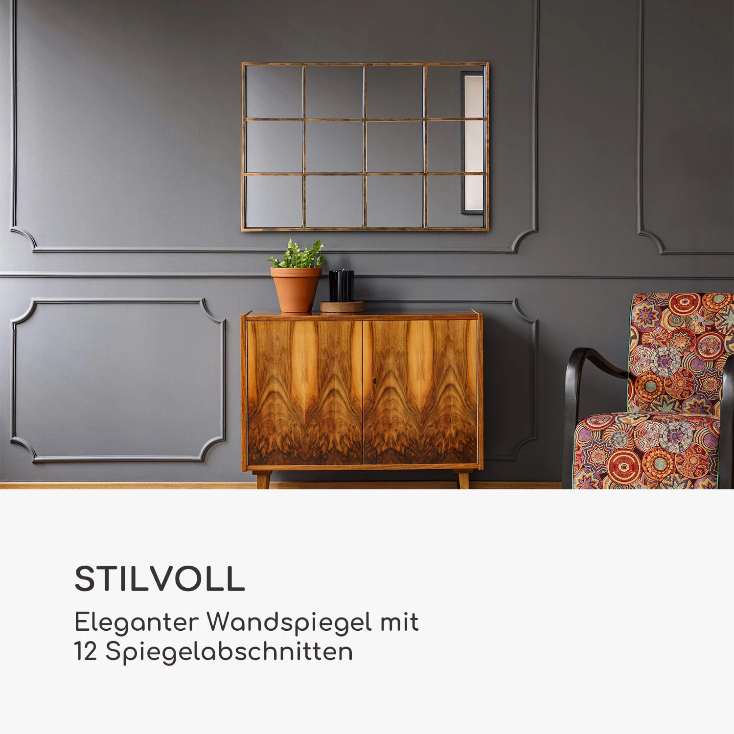 Soho Fensterspiegel Metallrahmen Rechteckig 90 X 60 Cm Vintage 4 Soho Fensterspiegel Metallrahmen Rechteckig 90 X 60 Cm Vintage - Image 2