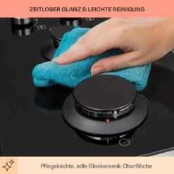 Illuminosa Domino Gaskochfeld 2-flammig Sabaf-Brenner Glaskeramik -kitchentools Verkäufe 10039896 de 0007 usp