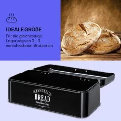 Delaware Brotkasten Metall 42 X 16 X 24,5 Cm Klappdeckel Lüftungslöcher -kitchentools Verkäufe 10039909 de 0003 logo