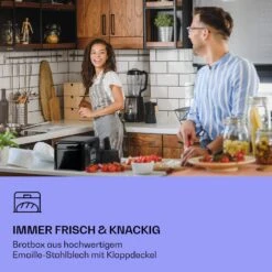 Delaware Brotkasten Metall 30 X 16 X 20,5 Cm Klappdeckel Lüftungslöcher -kitchentools Verkäufe 10039910 de 0002 logo