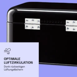 Delaware Brotkasten Metall 30 X 16 X 20,5 Cm Klappdeckel Lüftungslöcher -kitchentools Verkäufe 10039910 de 0005 logo