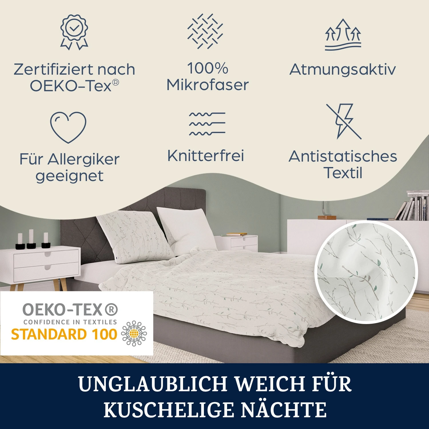 Soft Wonder-Edition Bettwäsche 140x200 Cm Mikrofaser 4 Soft Wonder-Edition Bettwäsche 140x200 Cm Mikrofaser - Image 2