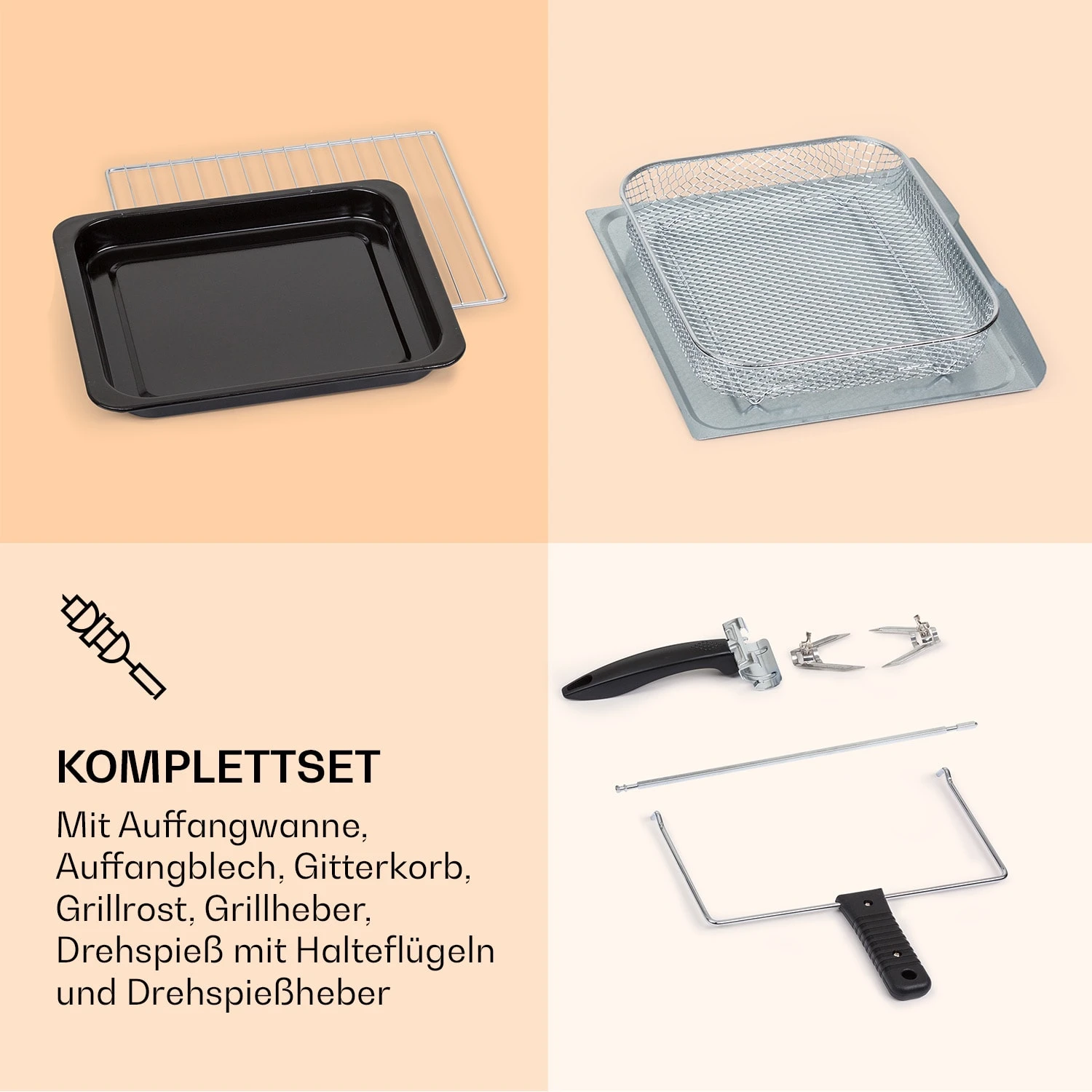 Prime Air Heißluftfritteuse 1500W 23l Timer 8 Programme 7 Prime Air Heißluftfritteuse 1500W 23l Timer 8 Programme - Image 6