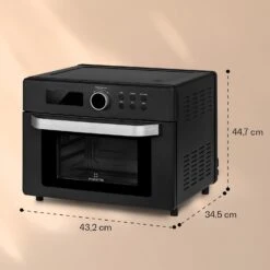 Prime Air Heißluftfritteuse 1500W 23l Timer 8 Programme 14 Prime Air Heißluftfritteuse 1500W 23l Timer 8 Programme -kitchentools Verkäufe 10040025 yy 0007 dimensions