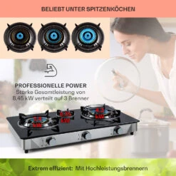Barzona 3 Campingkocher 3 Brenner 3,4 KW & 0,75 KW & 4,3 KW Glasplatte & Edelstahlgehäuse 13 Barzona 3 Campingkocher 3 Brenner 3,4 KW & 0,75 KW & 4,3 KW Glasplatte & Edelstahlgehäuse -kitchentools Verkäufe 10040045 de 0003 usp