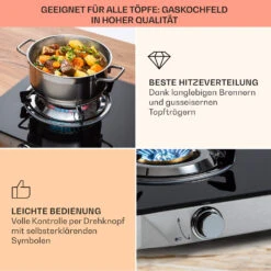Barzona 3 Campingkocher 3 Brenner 3,4 KW & 0,75 KW & 4,3 KW Glasplatte & Edelstahlgehäuse 14 Barzona 3 Campingkocher 3 Brenner 3,4 KW & 0,75 KW & 4,3 KW Glasplatte & Edelstahlgehäuse -kitchentools Verkäufe 10040045 de 0004 usp