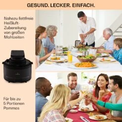 Vendure Heißluftfritteuse Mit Dampffunktion 1250W 5 Liter 6 Programme -kitchentools Verkäufe 10040278 de 0006 usp