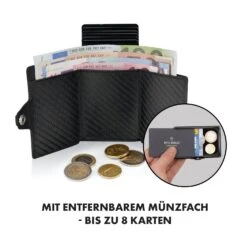 ZNAP Airtag Wallet 8 Karten Münzfach 9x1,5x6 Cm (BxHxT) RFID-Schutz -kitchentools Verkäufe 10040308 de 0004 logo
