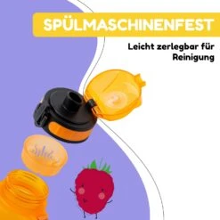 Schmatzfatz Trinkflasche Sportflasche 500 Ml 24 Cm Tritan -kitchentools Verkäufe 10040332 de 0004 usp