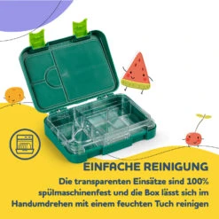 Junior Lunchbox 6 Fächer 21,3 X 15 X 4,5 Cm (BxHxT) BPA-frei -kitchentools Verkäufe 10040342 de 0005 usp