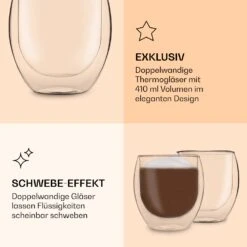 DUOS Jumbo Doppelwandiges Glas 410 Ml Thermofunktion Edelstahl-Löffel -kitchentools Verkäufe 10040367 de 0006 logo