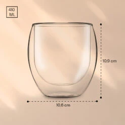 DUOS Jumbo Doppelwandiges Glas 410 Ml Thermofunktion Edelstahl-Löffel -kitchentools Verkäufe 10040367 yy 0007 logo
