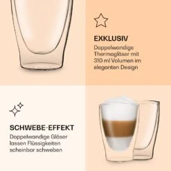 DUOS Doppelwandiges Glas | Thermoglas | 310 Ml | Trinkglas | Espressoglas, Teeglas, Shotglas | Für Heiße Und Kalte Getränke | Borosilikatglas| Hitze- Und Kältebeständig | Handgemacht | Spülmaschinenfest | Schwebe-Effekt 14 DUOS Doppelwandiges Glas | Thermoglas | 310 Ml | Trinkglas | Espressoglas, Teeglas, Shotglas | Für Heiße Und Kalte Getränke | Borosilikatglas| Hitze- Und Kältebeständig | Handgemacht | Spülmaschinenfest | Schwebe-Effekt -kitchentools Verkäufe 10040372 de 0006 logo