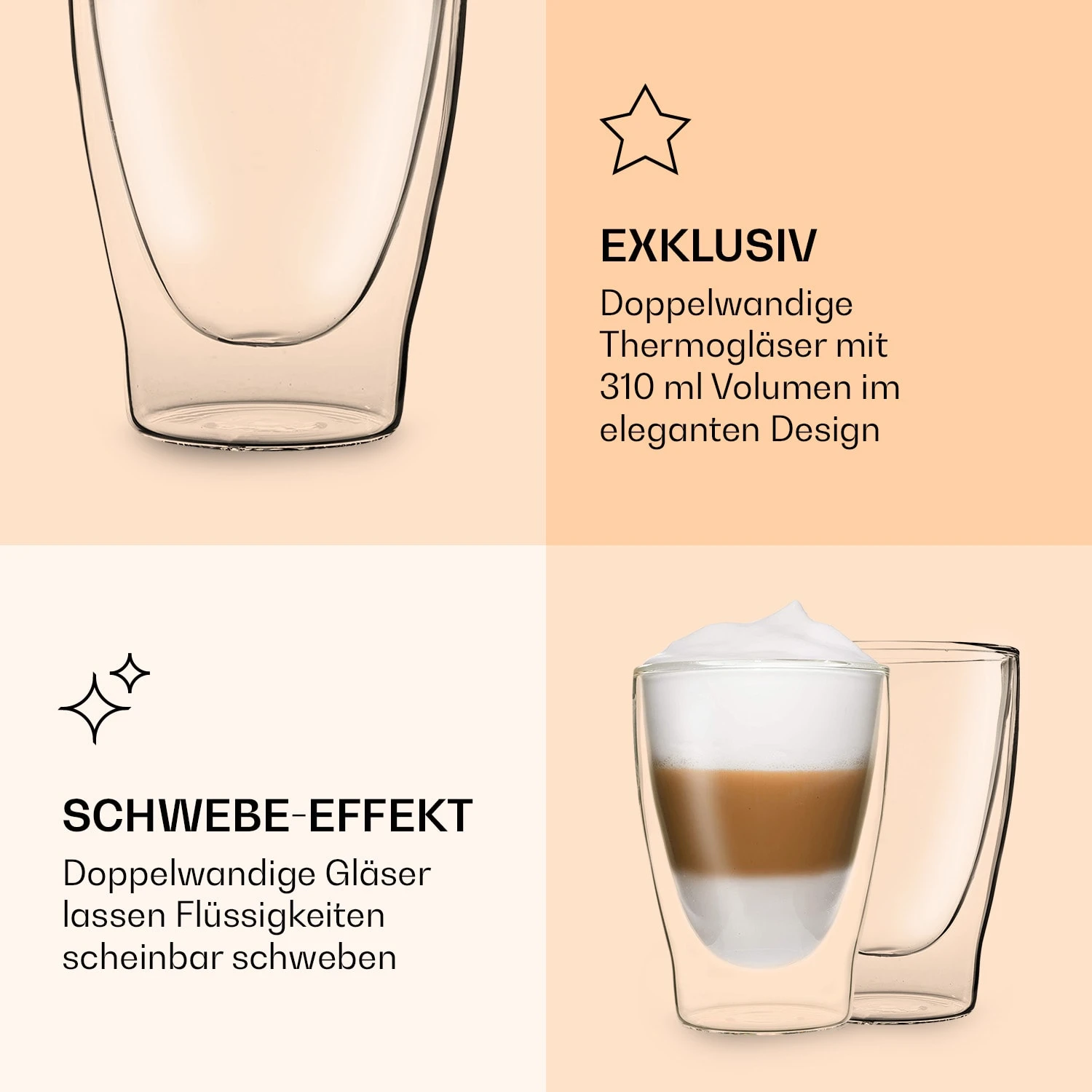 DUOS Doppelwandiges Glas | Thermoglas | 310 Ml | Trinkglas | Espressoglas, Teeglas, Shotglas | Für Heiße Und Kalte Getränke | Borosilikatglas| Hitze- Und Kältebeständig | Handgemacht | Spülmaschinenfest | Schwebe-Effekt 8 DUOS Doppelwandiges Glas | Thermoglas | 310 Ml | Trinkglas | Espressoglas, Teeglas, Shotglas | Für Heiße Und Kalte Getränke | Borosilikatglas| Hitze- Und Kältebeständig | Handgemacht | Spülmaschinenfest | Schwebe-Effekt - Image 6