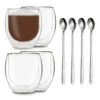 DUOS Jumbo Doppelwandiges Glas 410 Ml Thermofunktion Inkl. Edelstahl-Löffel -kitchentools Verkäufe 10040389 yy 0001 titel