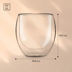 DUOS Jumbo Doppelwandiges Glas 410 Ml Thermofunktion Inkl. Edelstahl-Löffel -kitchentools Verkäufe 10040389 yy 0007 logo