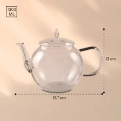 Bedida Teekanne 1300ml Inkl 6 Teerosen Mix -kitchentools Verkäufe 10040417 yy 0007 dimensions