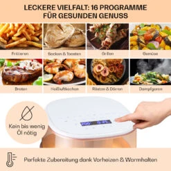 Air Bloom Heißluftfritteuse Dampffunktion 1500W 7,5 Liter 16 Programme -kitchentools Verkäufe 10040496 de 0004 usp