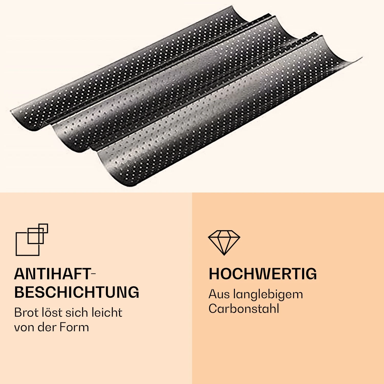 Feelino Baguettblech 3 Mulden 5 Feelino Baguettblech 3 Mulden - Image 3