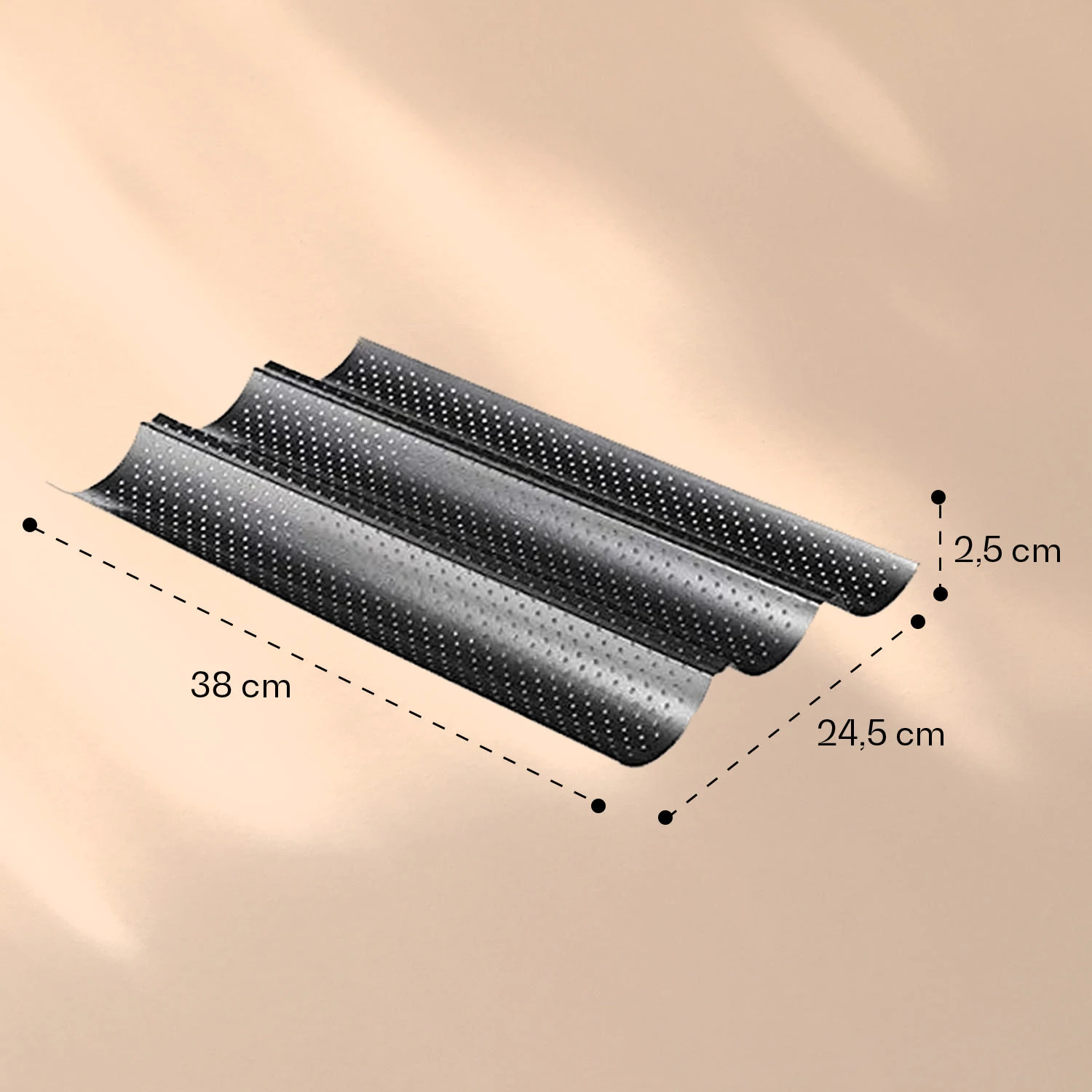 Feelino Baguettblech 3 Mulden 8 Feelino Baguettblech 3 Mulden - Image 6