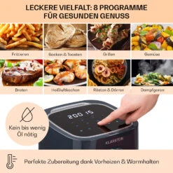 Crisp-Pro Heißluftfritteuse Air Fryer 1400W 2,8 Ltr Timer Edelstahl 10 Crisp-Pro Heißluftfritteuse Air Fryer 1400W 2,8 Ltr Timer Edelstahl -kitchentools Verkäufe 10040698 de 0003 usp