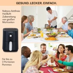 Crisp-Pro Heißluftfritteuse Air Fryer 1400W 2,8 Ltr Timer Edelstahl 12 Crisp-Pro Heißluftfritteuse Air Fryer 1400W 2,8 Ltr Timer Edelstahl -kitchentools Verkäufe 10040698 de 0005 usp