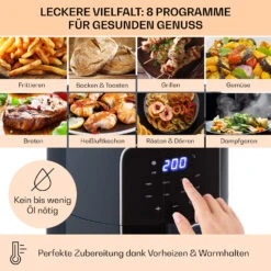 Crisp-Pro Heißluftfritteuse Air Fryer 1400W 3,5 Ltr 8 Programme Timer -kitchentools Verkäufe 10040701 de 0003 logo