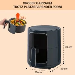 Crisp-Pro Heißluftfritteuse Air Fryer 1400W 3,5 Ltr 8 Programme Timer -kitchentools Verkäufe 10040701 de 0006 logo
