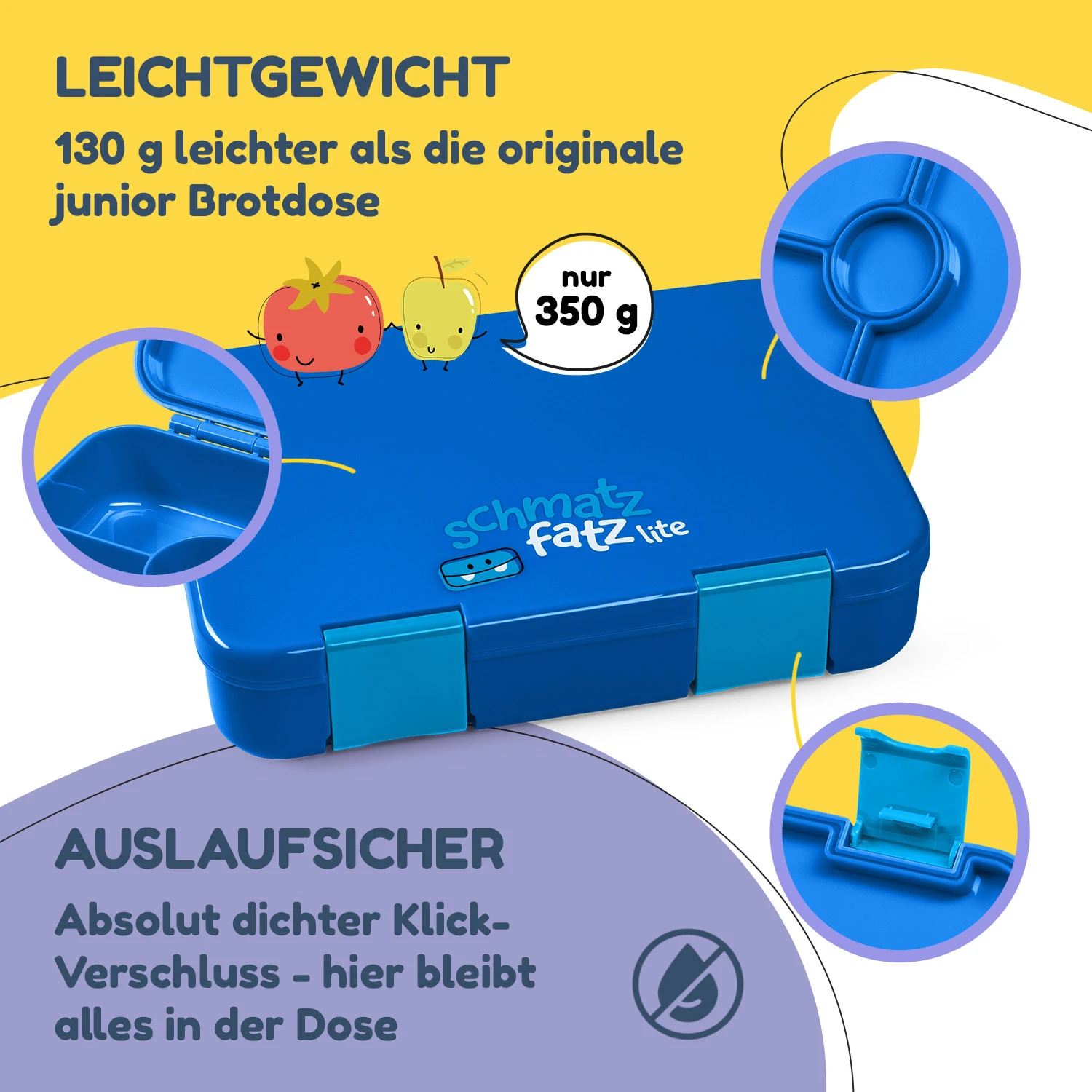 Schmatzfatz By Lite Lunchbox 6 Fächer 20,8x4,5x15 Cm BPA-frei Tritan 5 Schmatzfatz By Lite Lunchbox 6 Fächer 20,8x4,5x15 Cm BPA-frei Tritan - Image 3