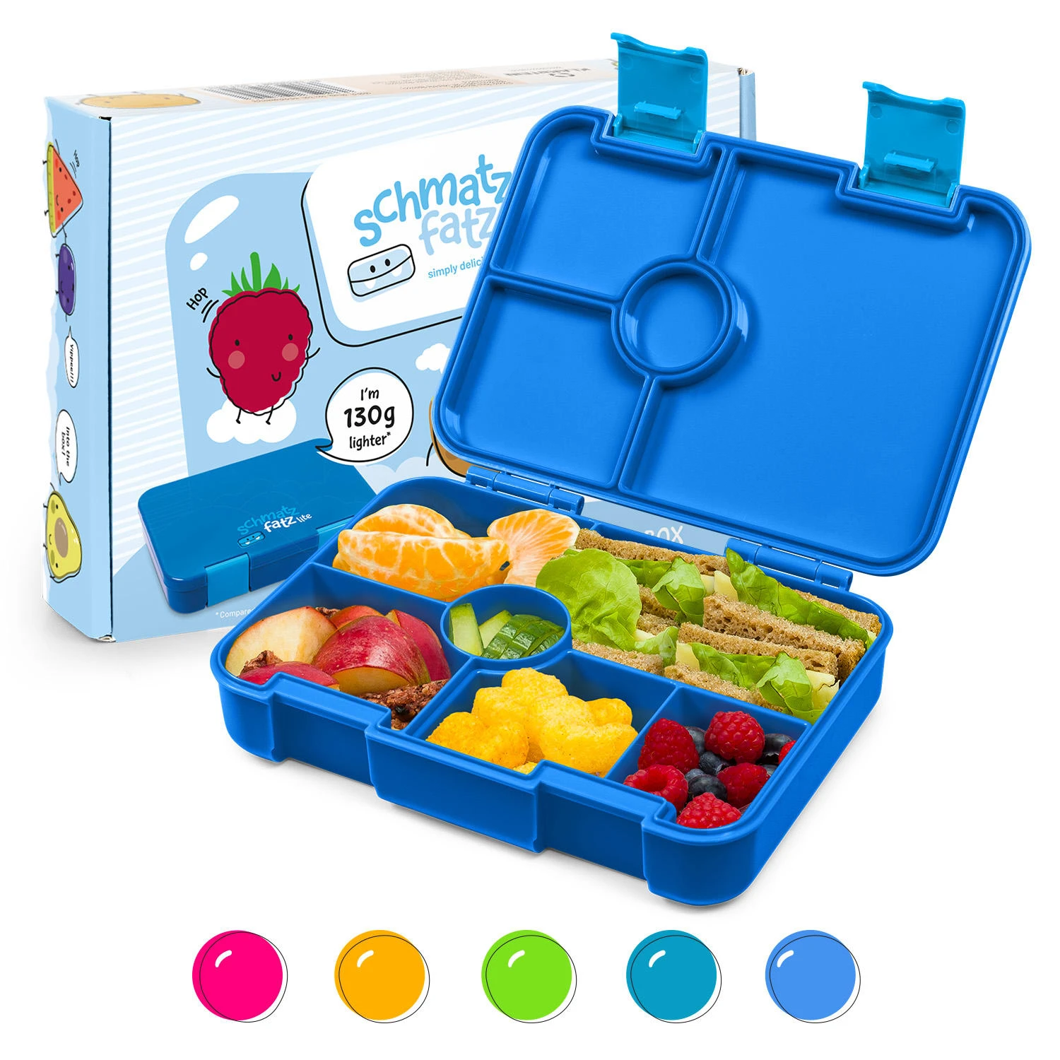 Schmatzfatz By Lite Lunchbox 6 Fächer 20,8x4,5x15 Cm BPA-frei Tritan 3 Schmatzfatz By Lite Lunchbox 6 Fächer 20,8x4,5x15 Cm BPA-frei Tritan