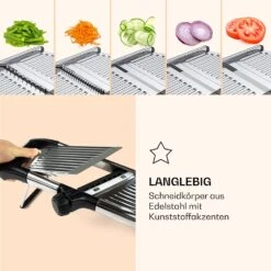 Mandoline Küchenhobel Gourmet Edelstahl 1 Bis 9 Mm Julienne-Schneider -kitchentools Verkäufe 10040835 de 0003 logo