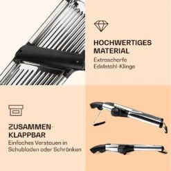 Mandoline Küchenhobel Gourmet Edelstahl 1 Bis 9 Mm Julienne-Schneider -kitchentools Verkäufe 10040835 de 0005 logo