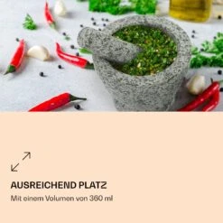 Mörser Mit Stößel 360 Ml Geriffelte Innenseite Rutschfest -kitchentools Verkäufe 10040838 de 0005 logo