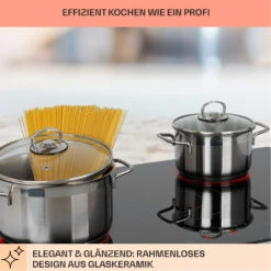 Virtuosa 5 Einbaukochfeld 5 Zonen 8200W Glaskeramik 12 Virtuosa 5 Einbaukochfeld 5 Zonen 8200W Glaskeramik -kitchentools Verkäufe 10041116 de 0003 usp