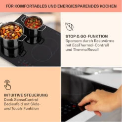 Virtuosa 5 Einbaukochfeld 5 Zonen 8500W Glaskeramik 13 Virtuosa 5 Einbaukochfeld 5 Zonen 8500W Glaskeramik -kitchentools Verkäufe 10041117 de 0004 usp